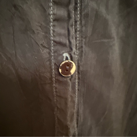 Johnny Was navy Blouse with Colorful Embroidery - Picture 8 of 11